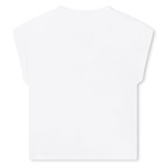 Μπλούζα D.K.N.Y. σε λευκό χρώμα με ανάγλυφο λογότυπο.