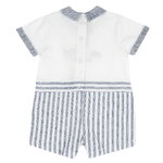 Φορμάκι CHICCO σε χρώμα λευκό με μπλε και γιακαδάκι.