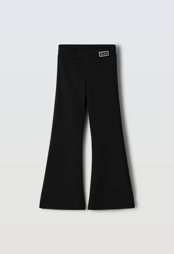 Κολάν μακρύ ριπ ΕΒΙΤΑ σε μαύρο χρώμα.