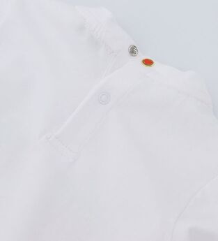 Μπλούζα ORIGINAL MARINES σε χρώμα λευκό με τρέσα στο πλάι.