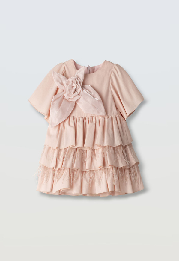 Φόρεμα EBΙΤΑ σε χρώμα ροζ ανοιχτό.