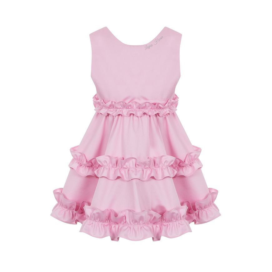 Φόρεμα αμάνικο LAPIN HOUSE σε χρώμα ροζ σκούρο.