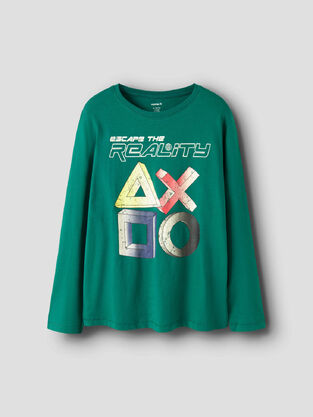 NAME IT blouse in green.