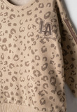 Σετ φόρμας ΕΒΙΤΑ σε χρώμα μπεζ με animal print.