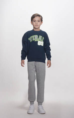 JOYCE suit set in dark blue-grey color.