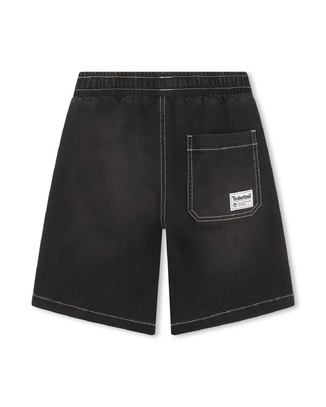 Βερμούδα TIMBERLAND σε χρώμα μαύρο με διακριτικό λογότυπο.