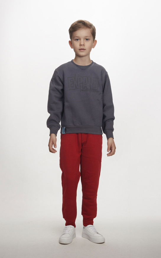 Σετ φόρμας JOYCE σε ανθρακί-μπορντώ χρώμα.