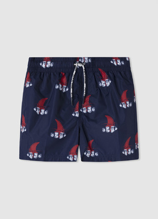 Μαγιό βερμούδα PEPE JEANS σε χρώμα  σκούρο μπλε με all over τύπωμα.