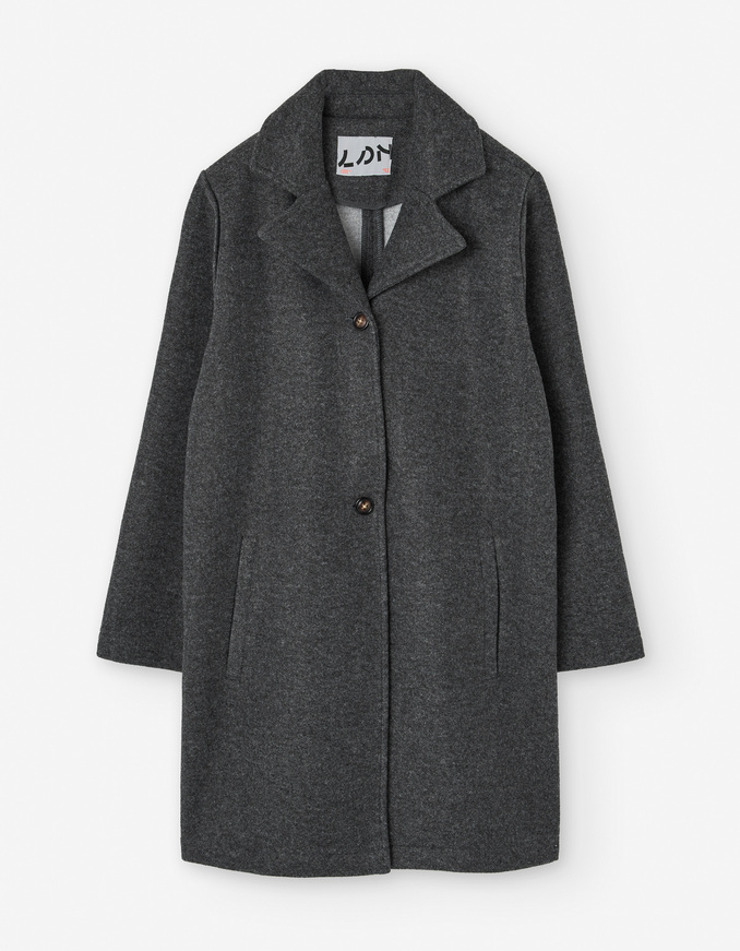 Παλτό LOSAN σε σκούρο γκρι χρώμα.