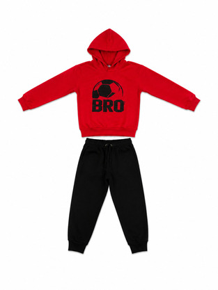 TRAX tracksuit set in red and black.