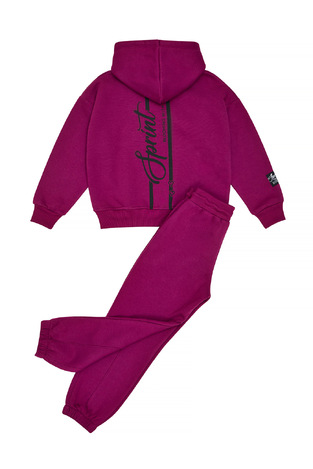 SPRINT tracksuit set in magenta.