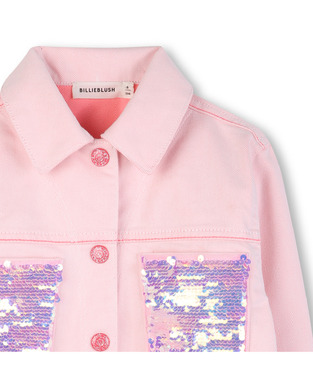 Μπουφάν twill BILLIEBLUSH σε χρώμα ροζ.