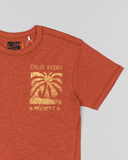 Μπλούζα LOSAN σε πορτοκαλί χρώμα με το λογότυπο "ENJOY EVERY MOMENT".