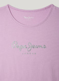 Μπλούζα με κοντό μανίκι Pepe Jeans σε ροζ χρώμα.