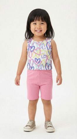 Σετ κολάν 3 τεμ. TRAX σε χρώμα λιλά-λευκό-ροζ.