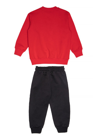 Σετ φόρμας Sprint με στρογγυλή λαιμόκοψη σε κόκκινο-μαύρο χρώμα.