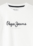 Μπλούζα βαμβακερή Pepe Jeans σε λευκό χρώμα.
