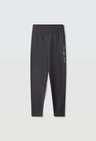 EVITA leggings in anthracite color.