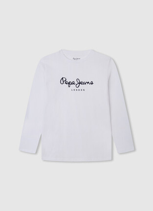 Μπλούζα PEPE JEANS σε λευκό χρώμα με logo print.