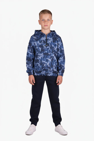 JOYCE tracksuit set in blue and black.