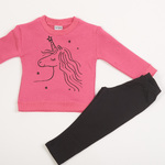 Σετ κολάν TRAX σε ροζ σκούρο χρώμα.