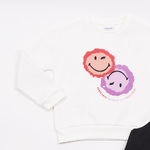 Σετ κολάν TRAX σε εκρού-μαύρο χρώμα.