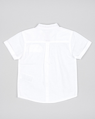 LOSAN linen shirt in white.