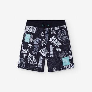 LOSAN bermuda swimsuit in black.