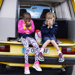 Κολάν ελαστικό BILLIEBLUSH σε λευκό χρώμα με animal print.