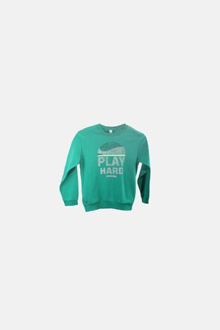 DREAMS pajamas in green with the "PLAY HARD" logo.