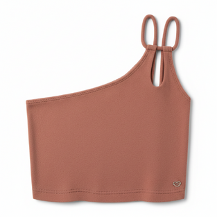 LOSAN top in brown color.