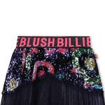 BILLIEBLUSH dark blue tulle skirt decorated with sequins.