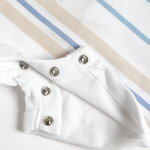CHICCO bodysuit in white color with pique fabric.