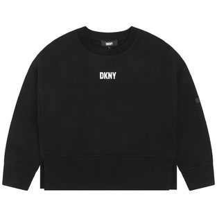 Μπλούζα D.K.N.Y. σε μαύρο χρώμα με ανάγλυφο λογότυπο στο πίσω μέρος.