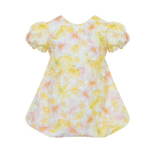 Φόρεμα Lapin House με floral print και balloon τελείωμα.