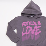 Σετ φόρμας TRAX με κουκούλα σε σκούρο γκρι χρώμα.