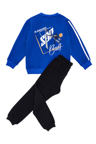 SPRINT tracksuit set in royal blue and black.