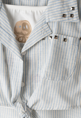 Set of 3 pieces. EVITA shirt, blouse and denim shorts.