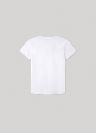 Μπλούζα PEPE JEANS σε χρώμα λευκό με πολύχρωμο τύπωμα.
