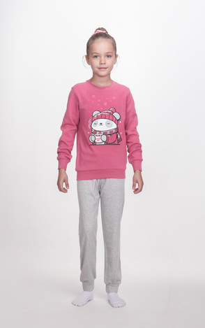 DREAMS pajamas in pink-grey color.