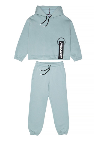 SPRINT suit set with built-in hood in mint color. 