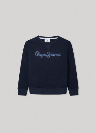Μπλούζα φούτερ PEPE JEANS σε μπλε χρώμα.
