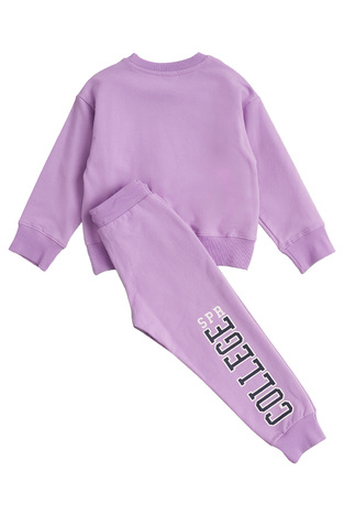 SPRINT tracksuit set in lilac color with "COLLEGE" logo.