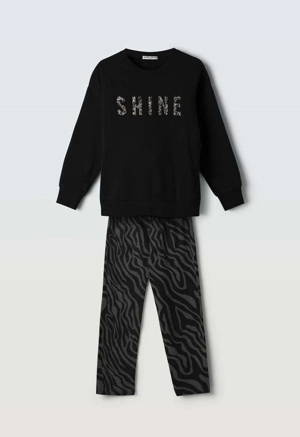 Σετ κολάν Ebita, σε μαύρο χρώμα.