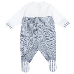 Φορμάκι CHICCO με μακρύ μανίκι σε χρώμα λευκό-μπλε.