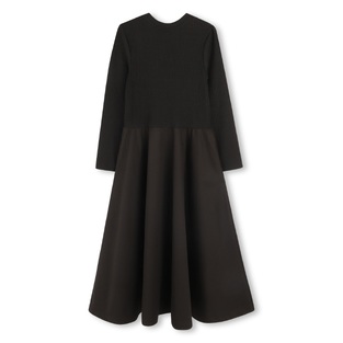 Dress D.K.N.Y. in black color with rip fabric.