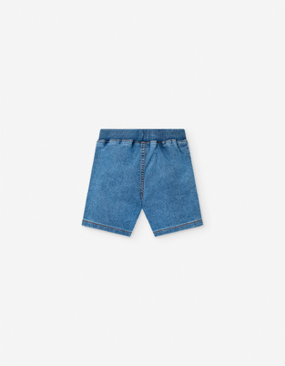 LOSAN bermuda jeans in blue.