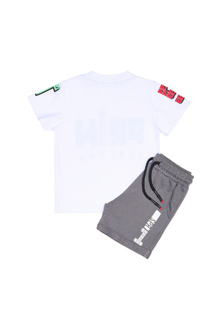 SPRINT shorts set in white with "SPRINT FOREVER" logo embossed.