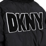 Μπουφάν D.K.N.Y. διπλής όψεως με all over "DKNY" λογότυπο.