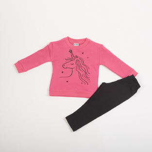 TRAX tights set in dark pink.